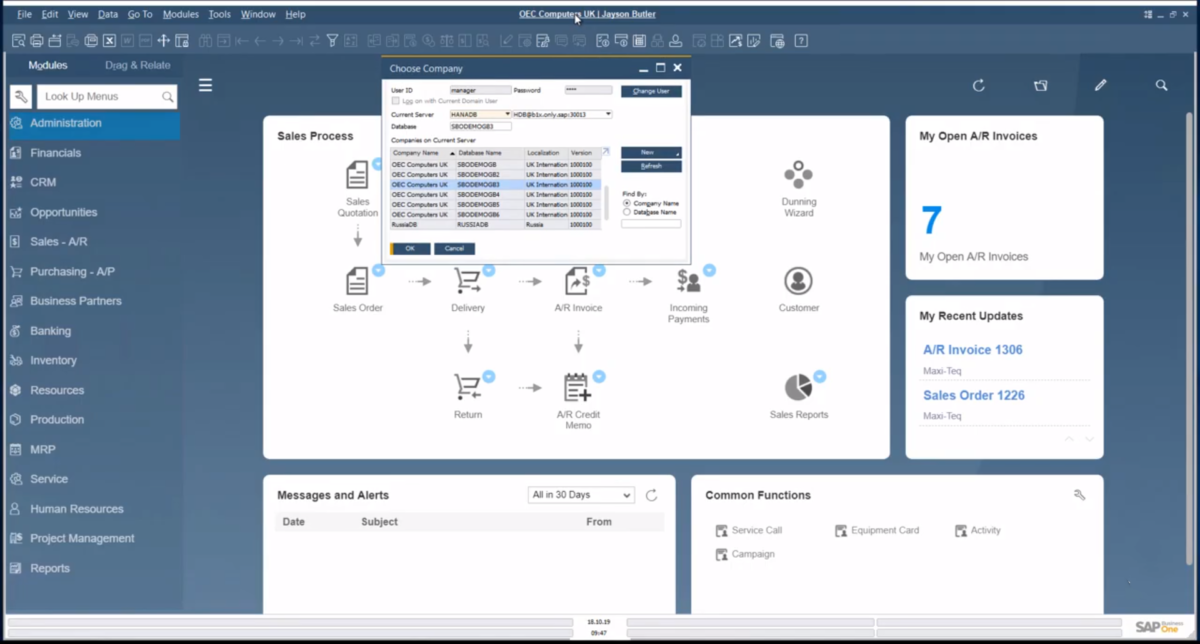 SAP Business One软件界面 (6)